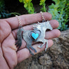 Turquoise Horse Necklace