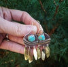 dream catcher native american turquoise earrings