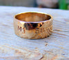 Wide Gold Ring - Gold Duck Band- Personalized Custom Engraved- Men Wedding Engagement Unisex Jewelry, Gold Filled , 14kt Rose Or Yellow Gold - HorseCreekJewelry