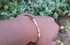 Gold Bangle Stacking Bracelet Gold Filled or 14kt Gold - HorseCreekJewelry
