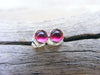 Pink Ruby Studs, Ruby Studs, Ruby Earrings, Ruby Silver Studs, 5mm Studs, Ruby Sterling Silver Studs - HorseCreekJewelry