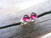 Pink Ruby Studs, Ruby Studs, Ruby Earrings, Ruby Silver Studs, 5mm Studs, Ruby Sterling Silver Studs - HorseCreekJewelry