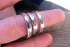 Personalized Name Ring, Stackable Handstamped Mother's Ring, Engraved Ring, Mother's Day, Sterling Silver Memory Keepsake Ring - HorseCreekJewelry