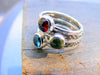 Mothers Birthstone Stacking Rings - Garnet, London Blue Topaz And Peridot Gemstones In Recycled Sterling Silver -  Mother's Day Gift Ring - HorseCreekJewelry