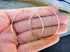Gold Hoops, Skinny, Slim, Thin Hammered Hoop, Simple Light Everyday Wear 14kt Gold Filled Or Solid 14kt Gold Hoops- 2 Or 1.5 Inch - HorseCreekJewelry