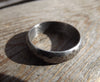 Sterling Silver Wedding Band, Rustic Mens Or Womens Hammered Textured Oxidized Silver Ring Band,  Darkened Silver Ring Band, Gunmetal Look - HorseCreekJewelry
