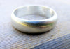 Wedding Engagement Ring, Sterling Silver Satin Matte Finish, Unisex Men Or Women's Ring, Minimalist, Modern, Comfort Fit, Jewelry - HorseCreekJewelry