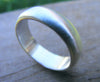 Wedding Engagement Ring, Sterling Silver Satin Matte Finish, Unisex Men Or Women's Ring, Minimalist, Modern, Comfort Fit, Jewelry - HorseCreekJewelry