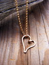 14Kt Gold Heart Valentine Layering Necklace - HorseCreekJewelry