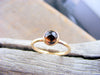 Smokey Quartz 14k Gold Stacking Ring, Smoky Quartz Chocolate Brown Gemstone, Gold Wedding Or Engagement Or Birthstone Jewelry, Minimalist - HorseCreekJewelry
