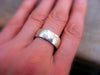 Sterling Silver Wide Wedding Band, Unisex Rustic Mens Or Womens Hammered Silver Ring Band - HorseCreekJewelry