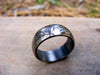 Sterling Silver Wide Wedding Engagement Ring Band, Oxidizid, Rustic, Hammered,  Mens Or Womens Unisex Jewelry, Handcrafted - HorseCreekJewelry
