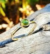 Peridot Gold Stacking Ring, Gemstone Birthstone Jewelry, Mother's Stackable Ring, Handcrafted By Helene's Dreams - HorseCreekJewelry