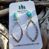 Turquoise Dangle Studs Horse Creek Jewelry