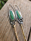 Turquoise Whimsey Long Earrings