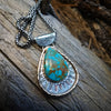 Number 8 Mine Western Cowgirl Turquoise Statment Necklace