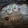 native american green turquoise earrings