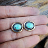 turquoise studs by horse creek jewelry