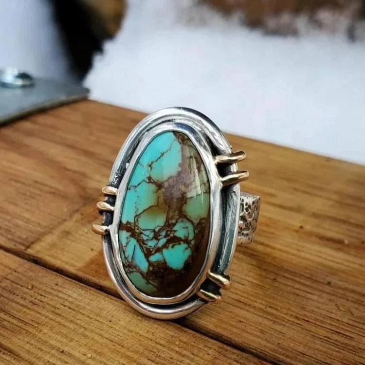 turquoise cowgirl chunky ring