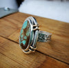 native american inspired turquoise ring