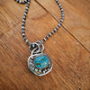 Turquoise Cobblestone Charm Necklace