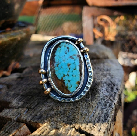 Cowgirl #8 Mine Turquoise Ring