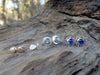 Blue Sapphire Sterling Silver Stud Post Earrings - HorseCreekJewelry