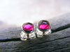 Pink Ruby Studs, Ruby Studs, Ruby Earrings, Ruby Silver Studs, 5mm Studs, Ruby Sterling Silver Studs - HorseCreekJewelry