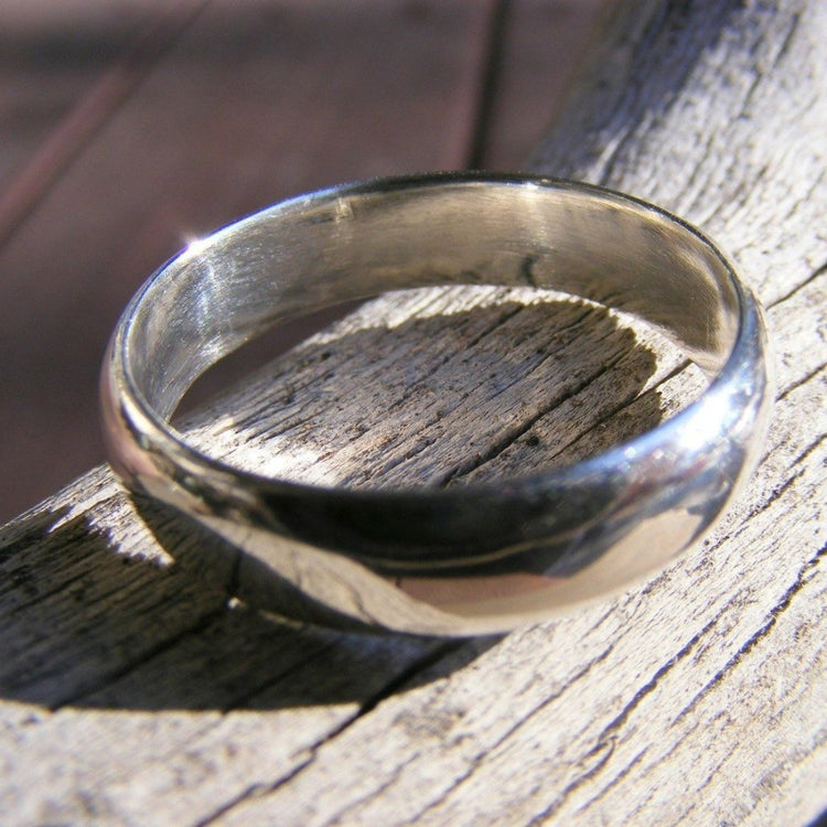 Wedding Band, Wedding Ring, Mens or Womens Sterling Silver Ring Band, - HorseCreekJewelry