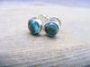 London Blue Topaz Studs Or Post Sterling Silver Earrings, December Gemstone Birthstone Earrings - HorseCreekJewelry