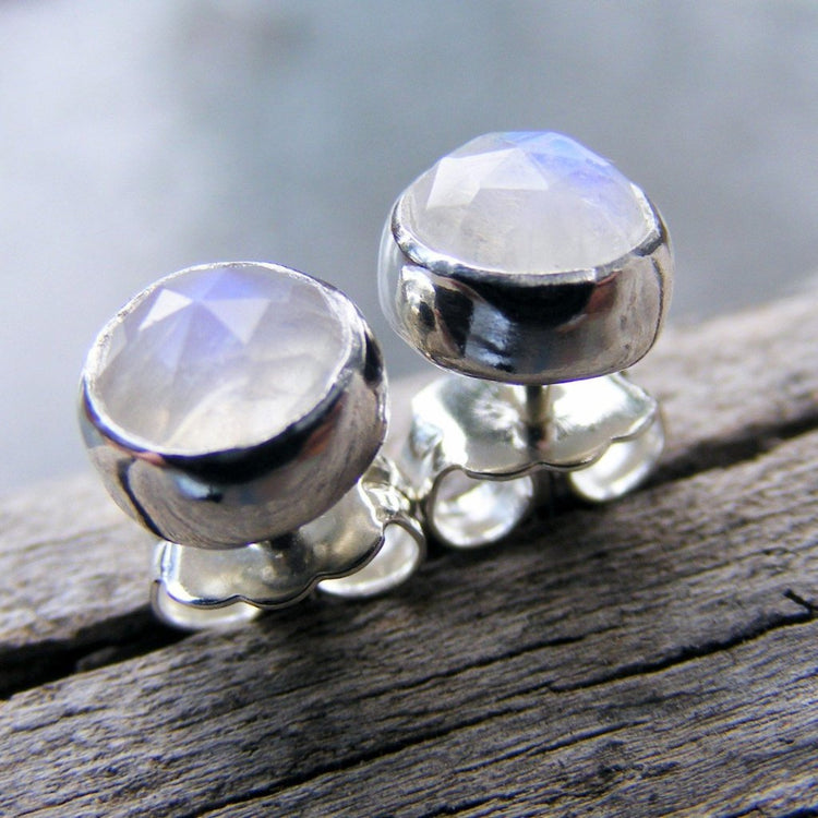 Moonstone Stud Earrings — Jason Dow Jewelry