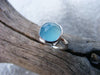 Blue Chalcedony Gemstone Sterling Silver Cocktail Ring - HorseCreekJewelry