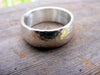Sterling Silver Wide Wedding Band, Unisex Rustic Mens Or Womens Hammered Silver Ring Band - HorseCreekJewelry